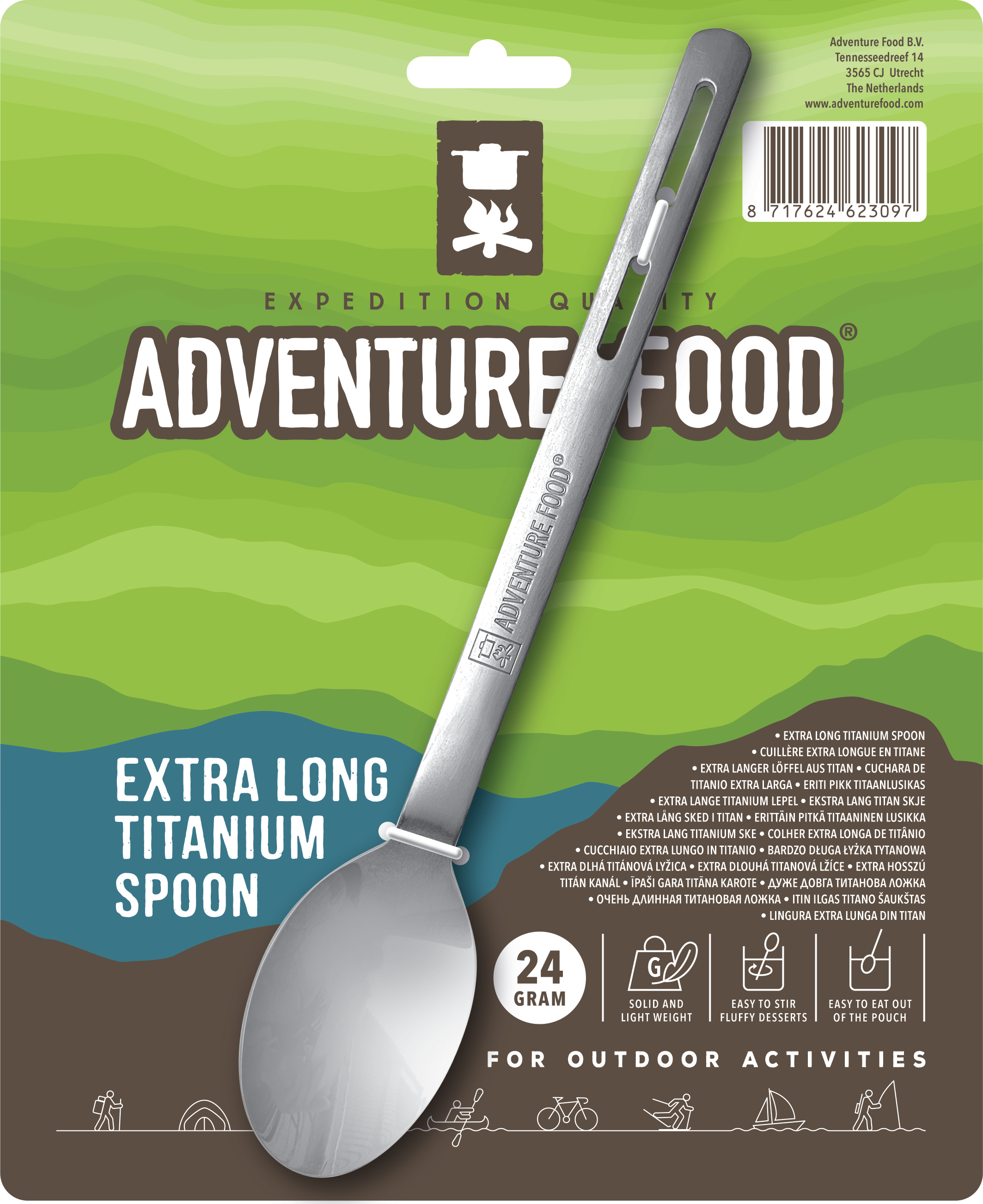 Adventure Food Adventure Food Titanium Spoon Nocolour OneSize, Nocolour
