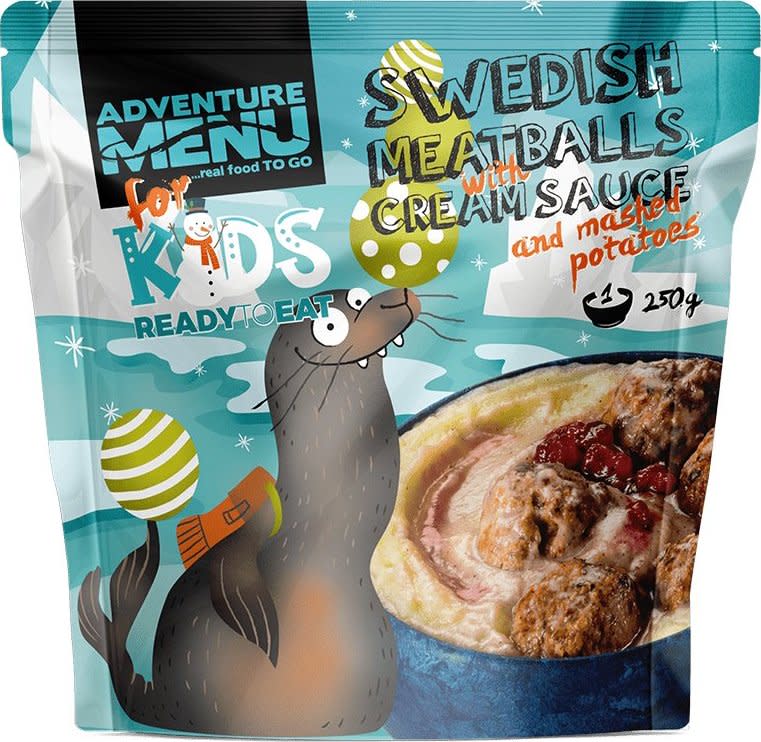 Adventure Menu Swedish Meatballs with Cream Sauce and Mashed Potatoes 250g Nocolour Retkiruoat Onesize