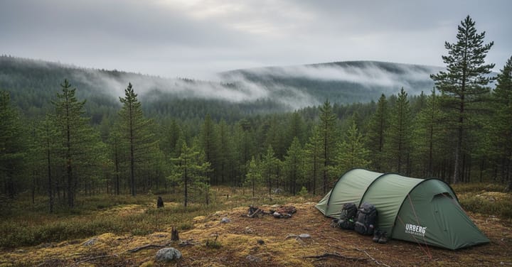 Urberg 4-Person Trekking Tunnel Tent G2 Kombu Green Urberg