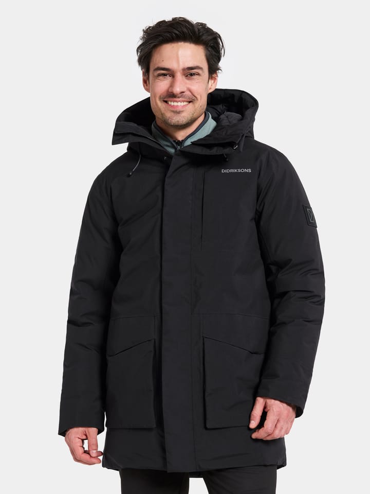 Didriksons Men's Akilles Parka 2 Black Didriksons Didriksons Men's Akilles Parka 2 Black Didriksons