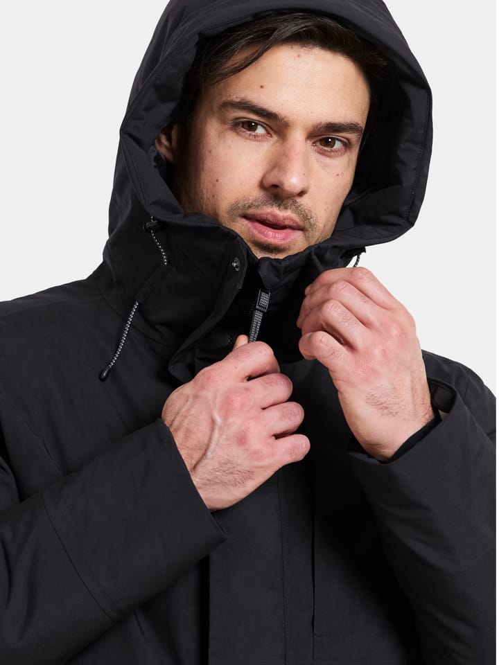 Didriksons Men's Akilles Parka 2 Black Didriksons Didriksons Men's Akilles Parka 2 Black Didriksons