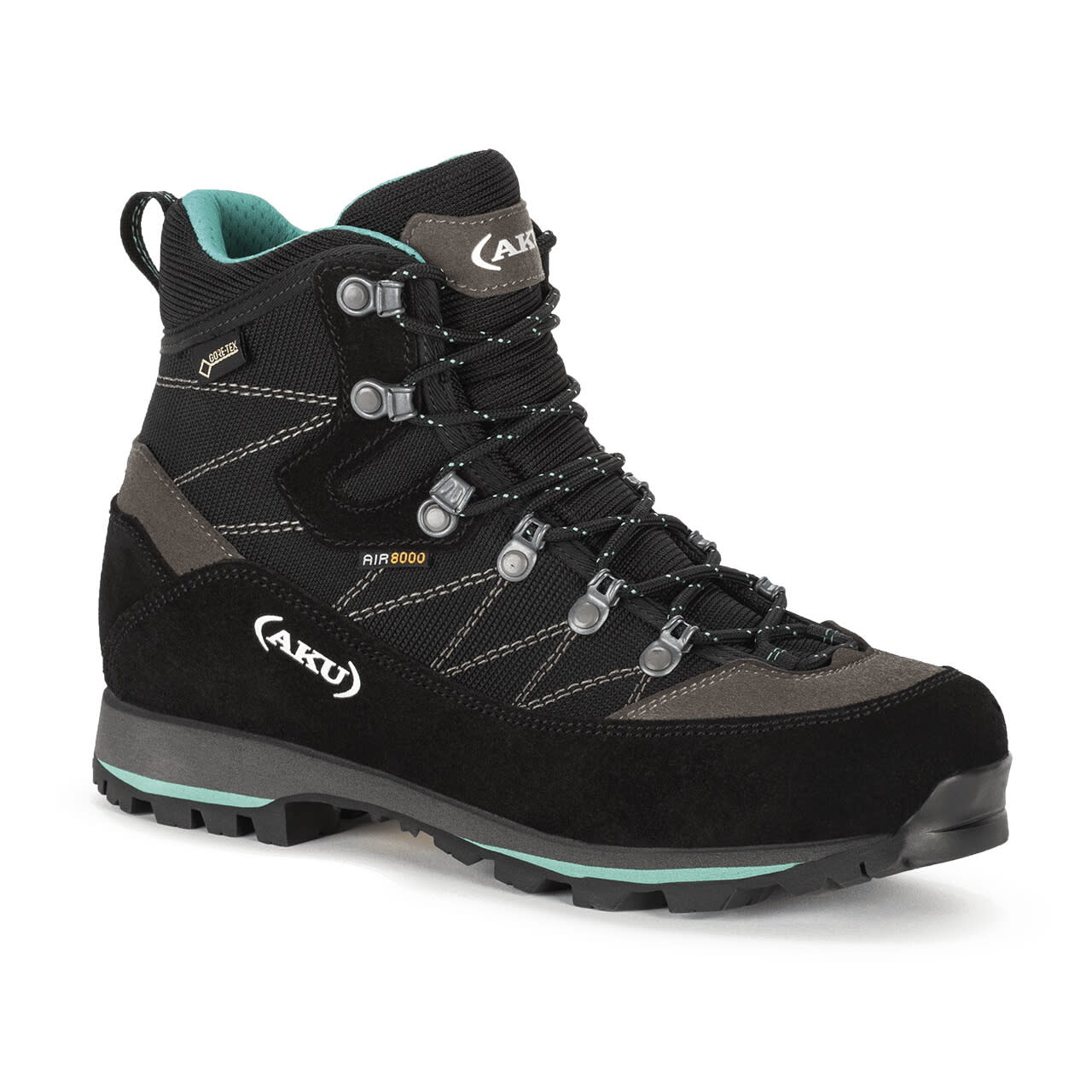 Aku Women's Trekker Lite III Wide Gore-Tex Black/Mint Vandringskängor 36