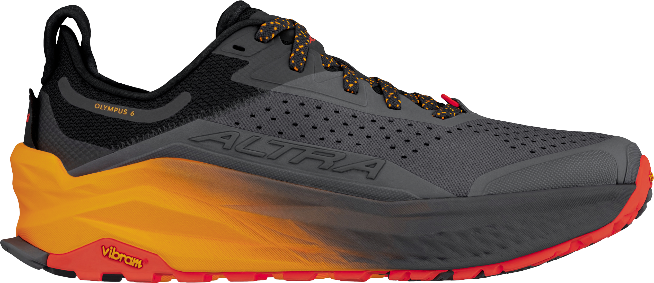 Altra Men's Olympus 6 Black/Orange Løpesko 44