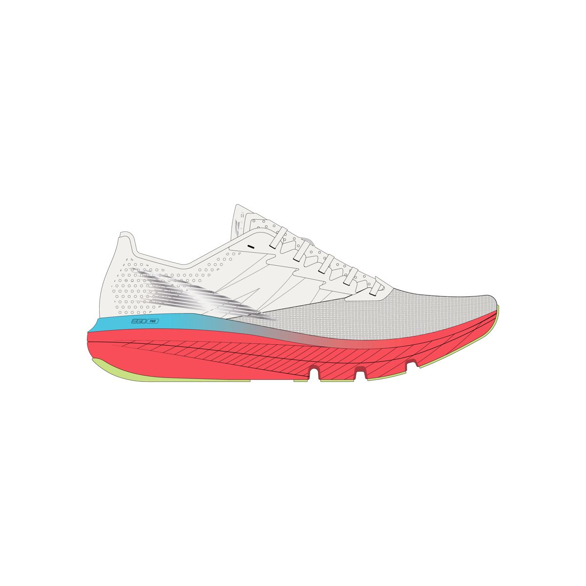 Altra Women's Vanish Carbon 2 White/silver/fierycoral