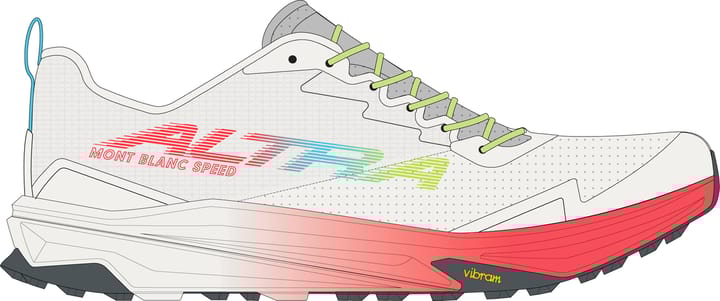 Altra Men's Mont Blanc Speed White/red Altra
