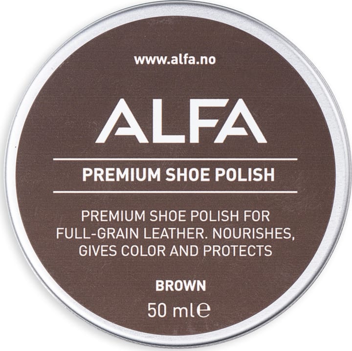 Alfa Alfa Shoe Care Polish Brown Alfa