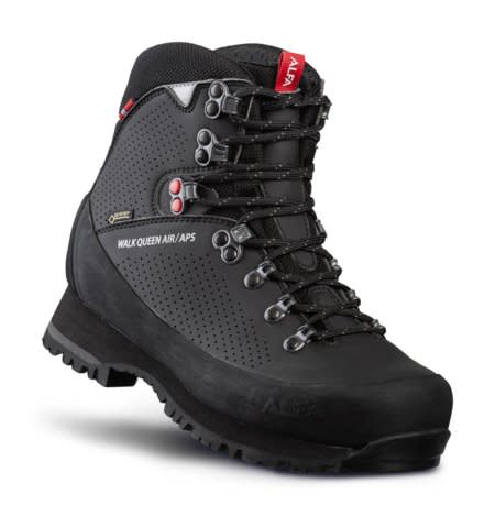 Alfa Women's Walk Queen Air Aps Black Friluftsstøvler 36