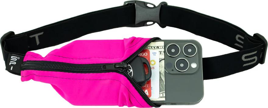 The SPIbelt Fuchsia/Black Zipper