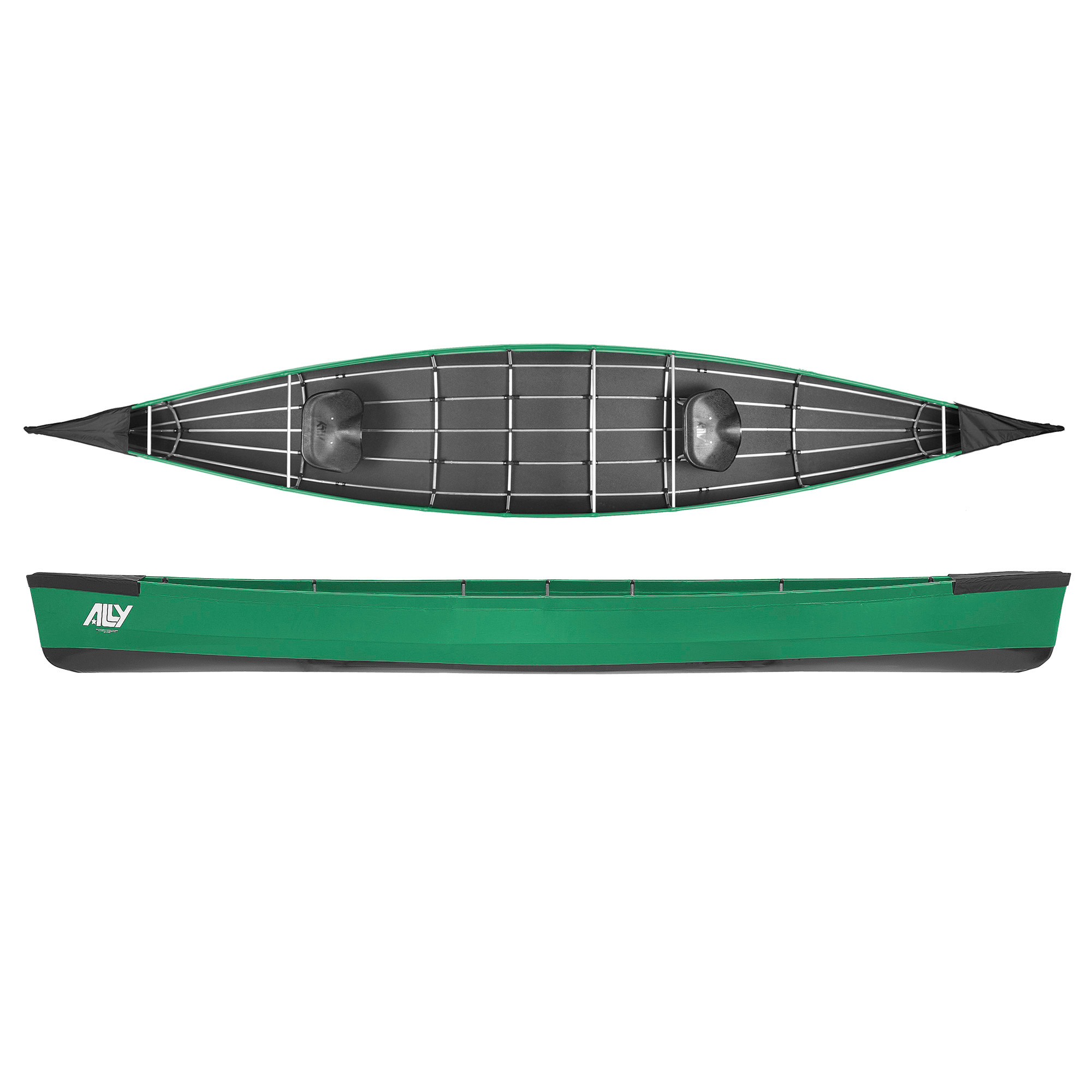 Ally Folding Canoe 17 DR Green Avokanootit 17