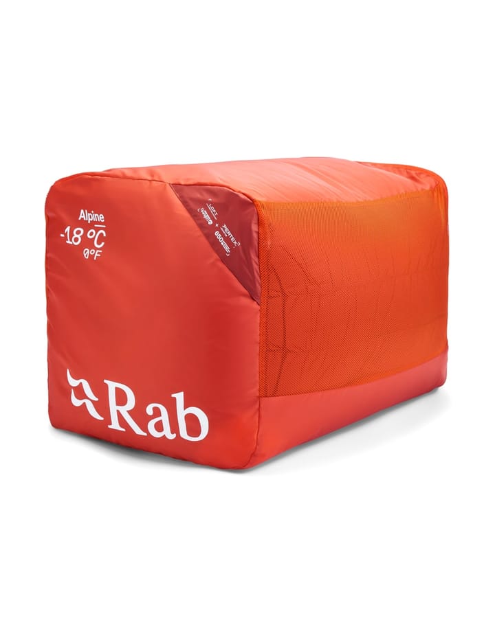 Rab Alpine -18c / 0f Dark Horizon/tuscan Red Rab