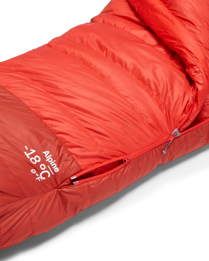 Rab Alpine -18c / 0f Dark Horizon/tuscan Red Rab
