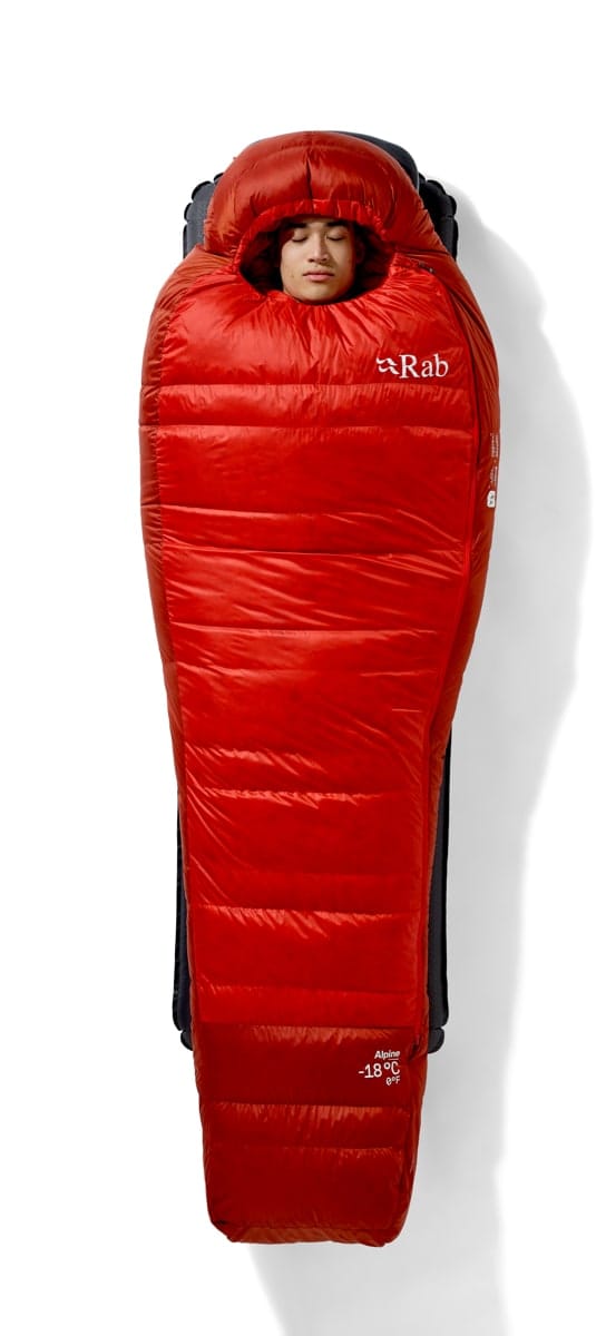 Rab Alpine -18c / 0f Dark Horizon/tuscan Red Rab