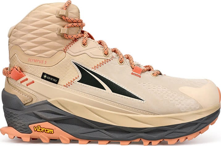 altra women's olympus 5 hike mid gore tex sand