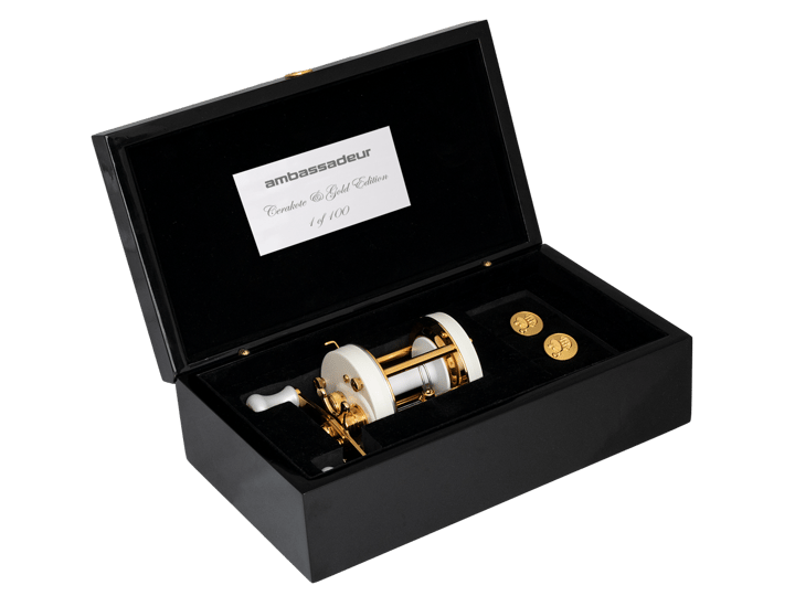 Abu Garcia Ambassadeur 6500 Cdl Cerakote & Gold Limited Edition 2025 Abu Garcia Abu Garcia Ambassadeur 6500 Cdl Cerakote & Gold Limited Edition 2025 Abu Garcia