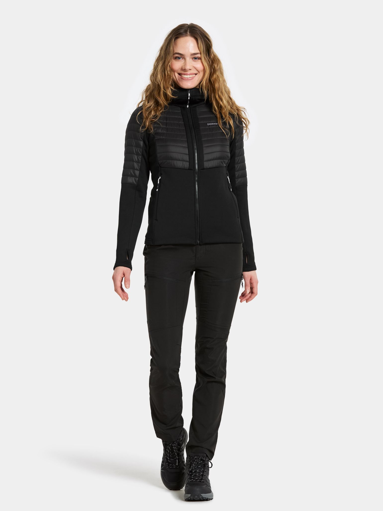 Didriksons Women's Annema Full Zip 6 Black