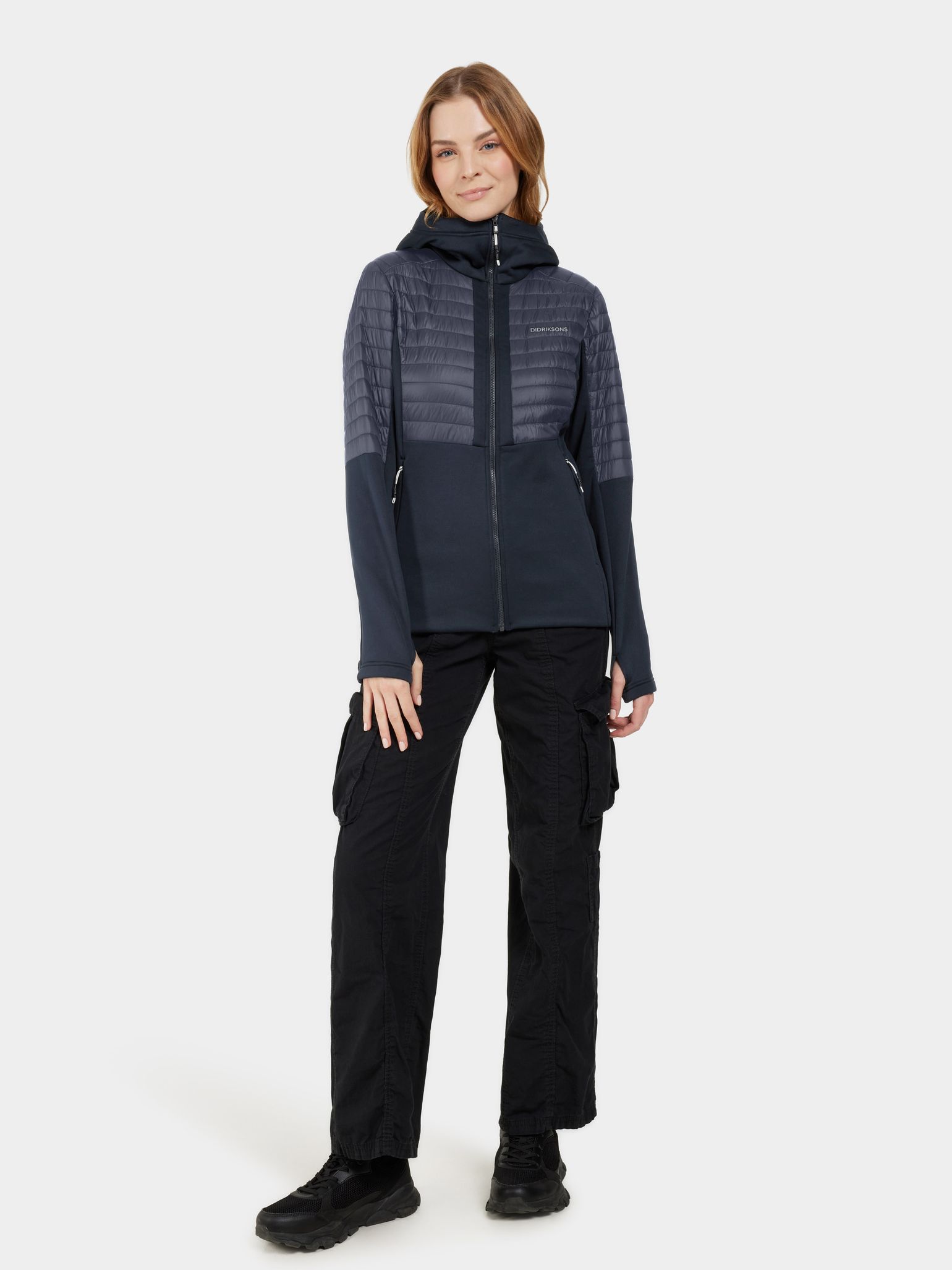 Didriksons Women's Annema Full Zip 6 Dark Night Blue