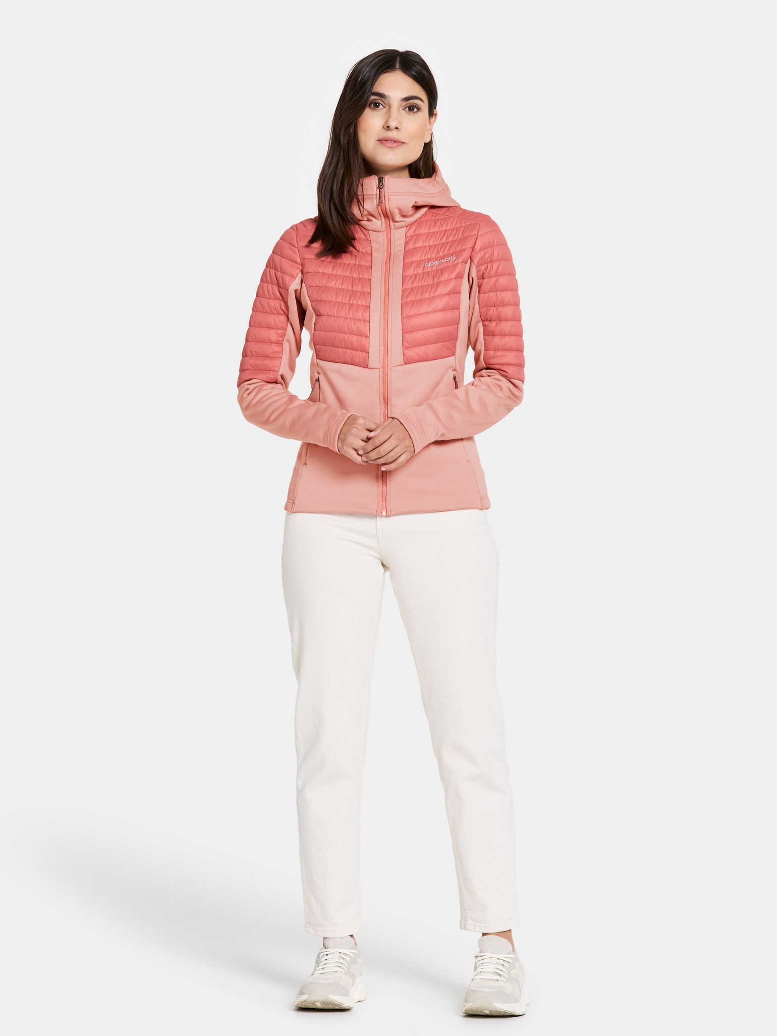 Didriksons Women's Annema Full Zip 6 Powder Pink