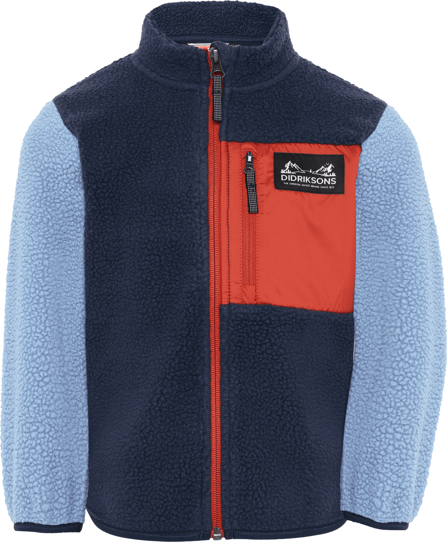 Didriksons Kids' Anten Full-Zip Winter Blue