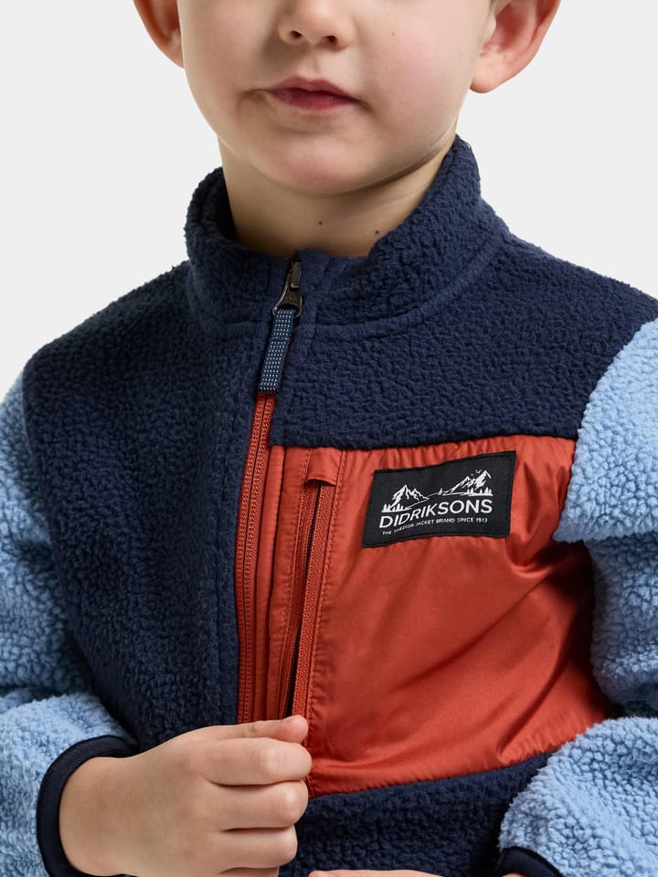 Didriksons Kids' Anten Full-Zip Winter Blue Didriksons