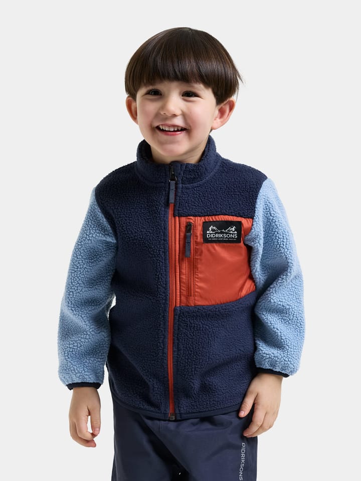 Didriksons Kids' Anten Full-Zip Winter Blue Didriksons