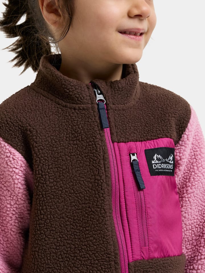 Didriksons Kids' Anten Full-Zip Oyster Pink Didriksons