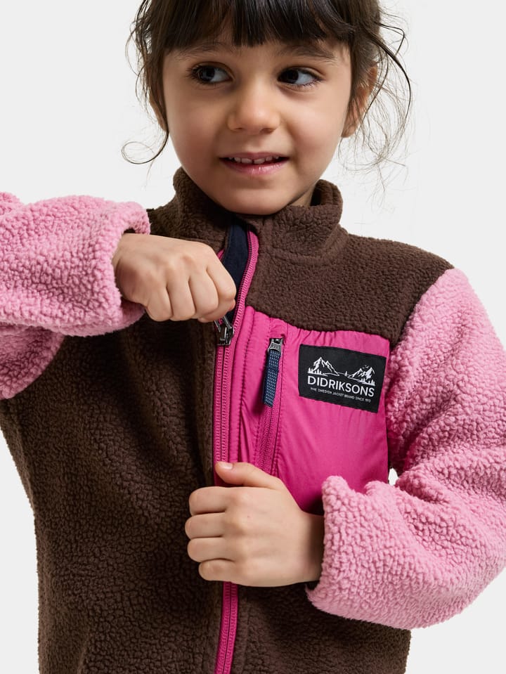 Didriksons Kids' Anten Full-Zip Oyster Pink Didriksons