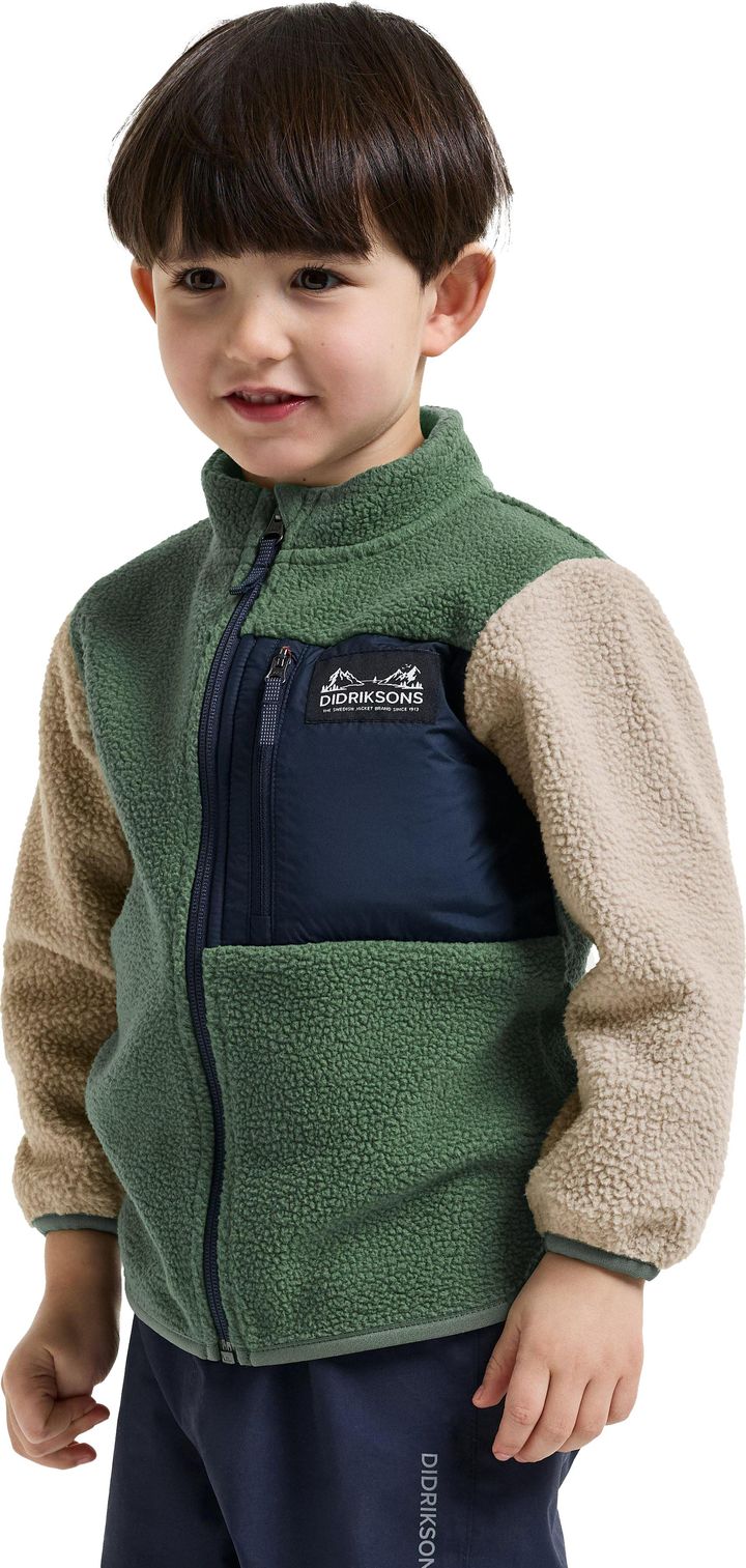 Didriksons Kids' Anten Full-Zip Beach Beige Didriksons