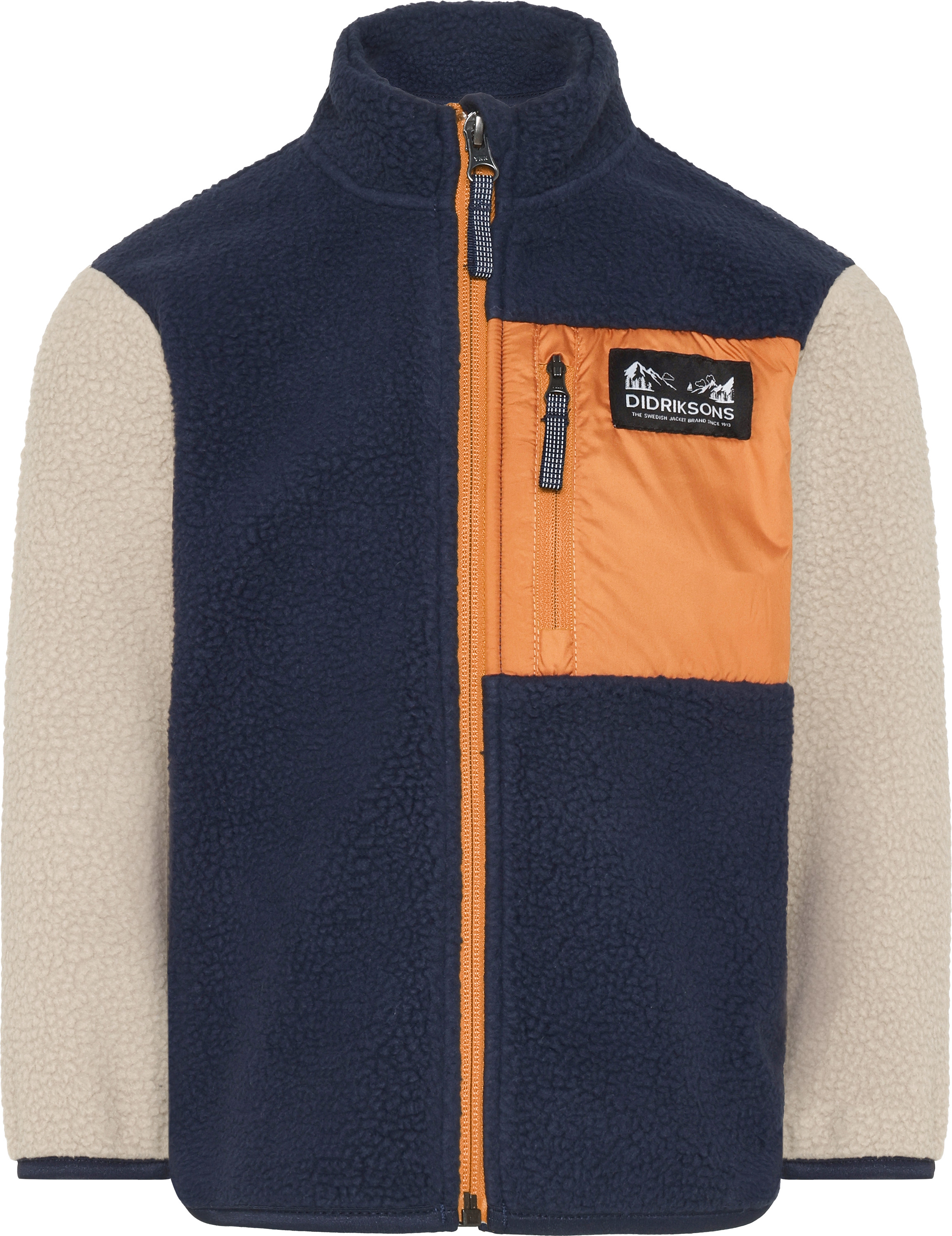 Didriksons Kids' Anten Full Zip Navy Välikerrospuserot 110