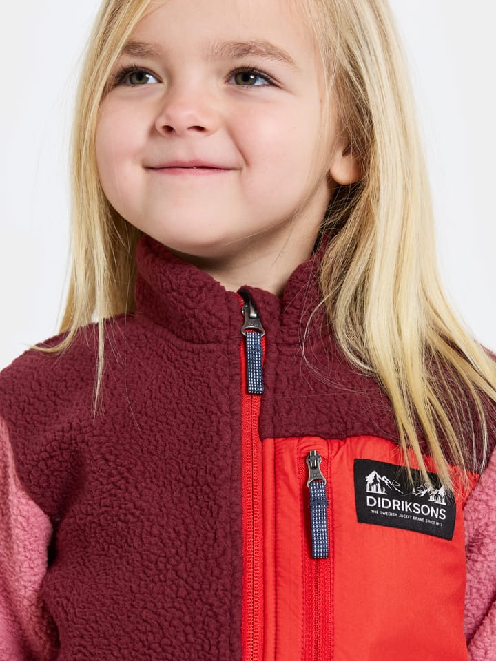 Didriksons Kids' Anten Full Zip Anemon Red Didriksons Didriksons Kids' Anten Full Zip Anemon Red Didriksons