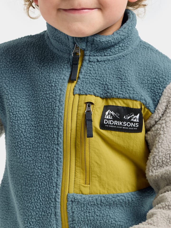 Didriksons Kids' Anten Full Zip Factory Blue Didriksons