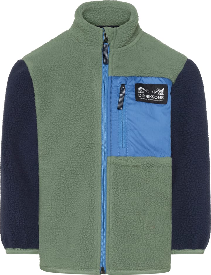 Didriksons Kids' Anten Full Zip Light Moss Didriksons Didriksons Kids' Anten Full Zip Light Moss Didriksons