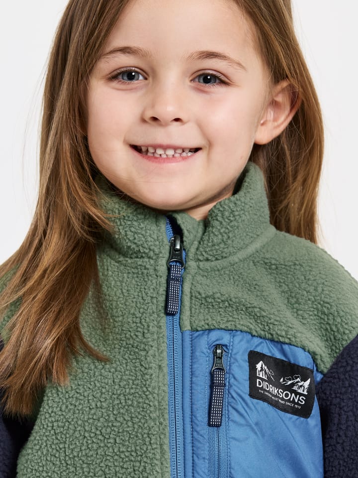 Didriksons Kids' Anten Full Zip Light Moss Didriksons Didriksons Kids' Anten Full Zip Light Moss Didriksons