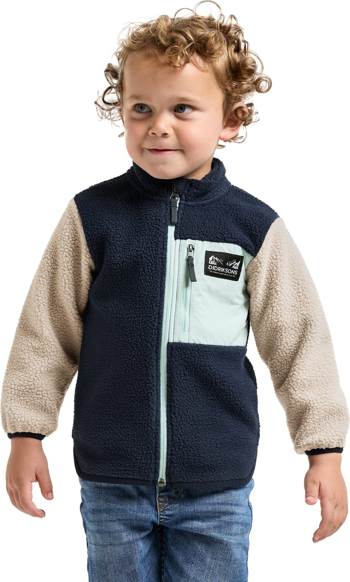 Didriksons Kids' Anten Full Zip Ocean Mint Didriksons