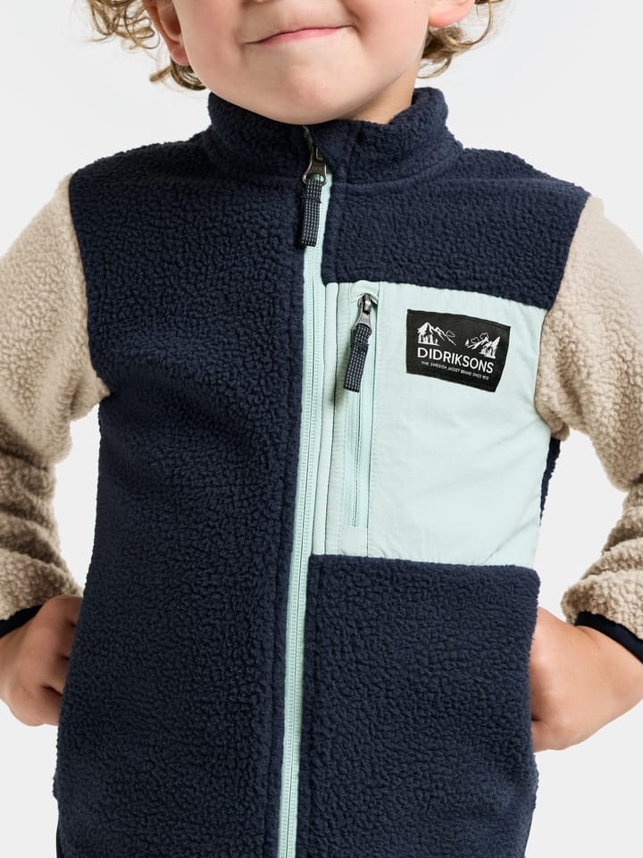 Didriksons Kids' Anten Full Zip Ocean Mint Didriksons