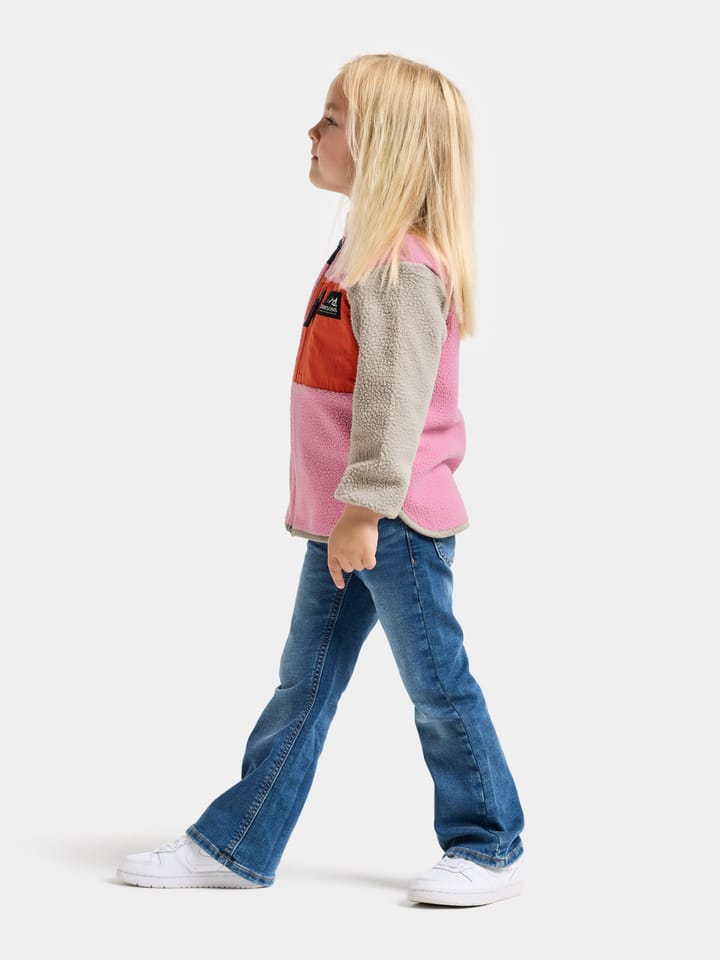 Didriksons Kids' Anten Full Zip Light Heather Pink Didriksons