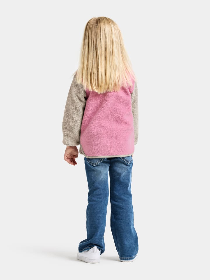 Didriksons Kids' Anten Full Zip Light Heather Pink Didriksons