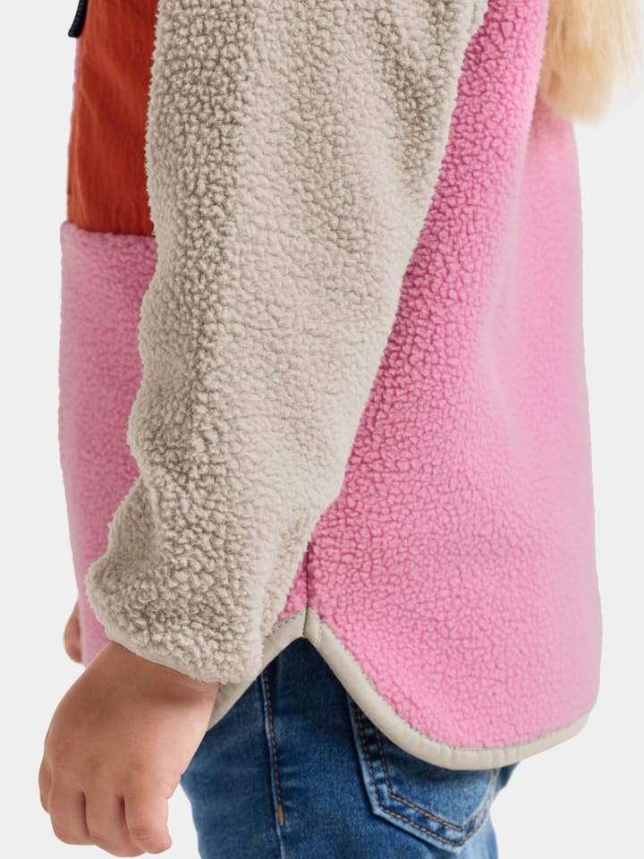 Didriksons Kids' Anten Full Zip Light Heather Pink Didriksons