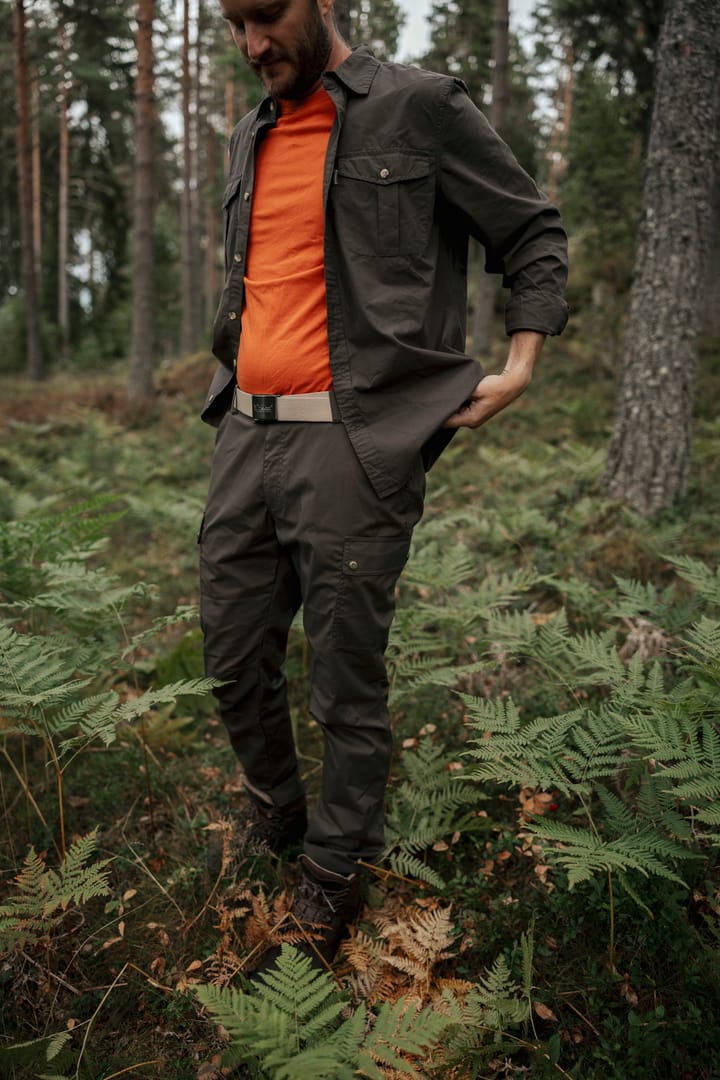 Pinewood Men's InsectSafe Poplin L/S Shirt Dark Olive Pinewood