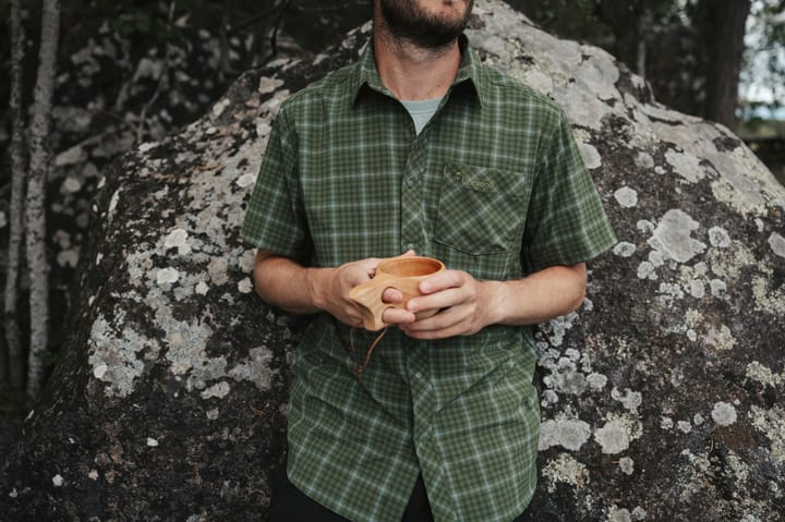 Pinewood Men's Outdoor Short Sleeved Shirt Pine Green Pinewood