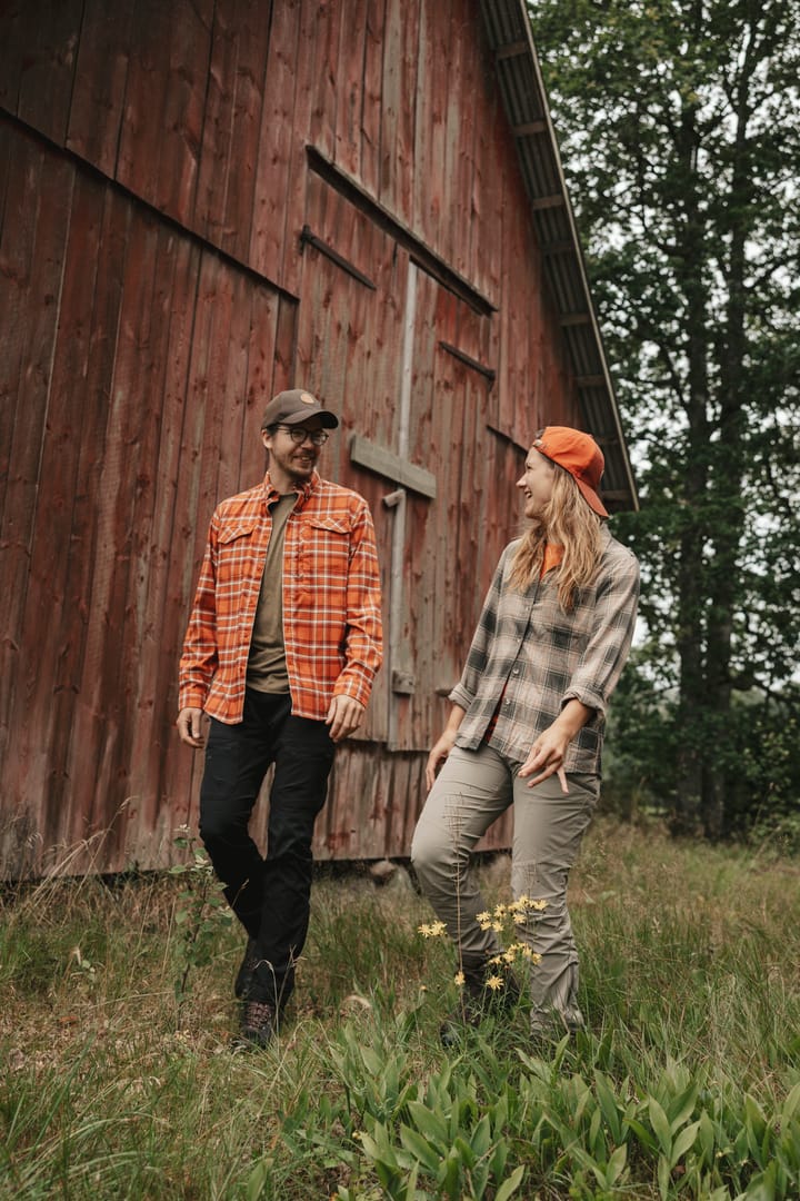Pinewood Women's Finnveden Forest Flannel Shirt Olive/d.green Pinewood