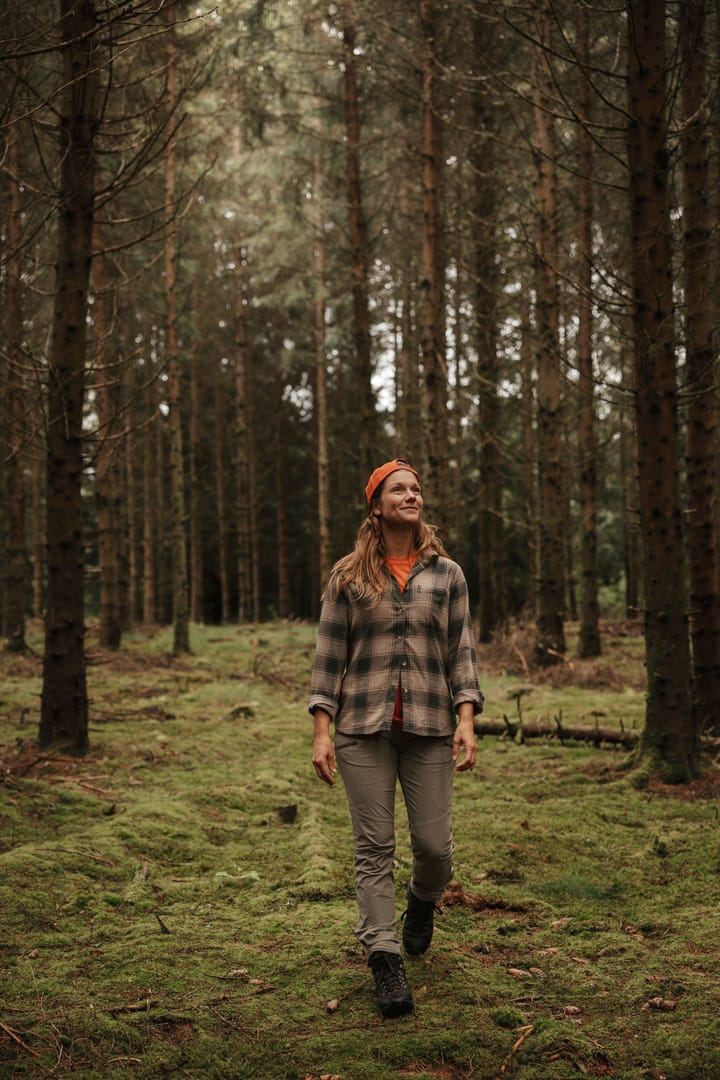 Pinewood Women's Finnveden Forest Flannel Shirt Olive/d.green Pinewood