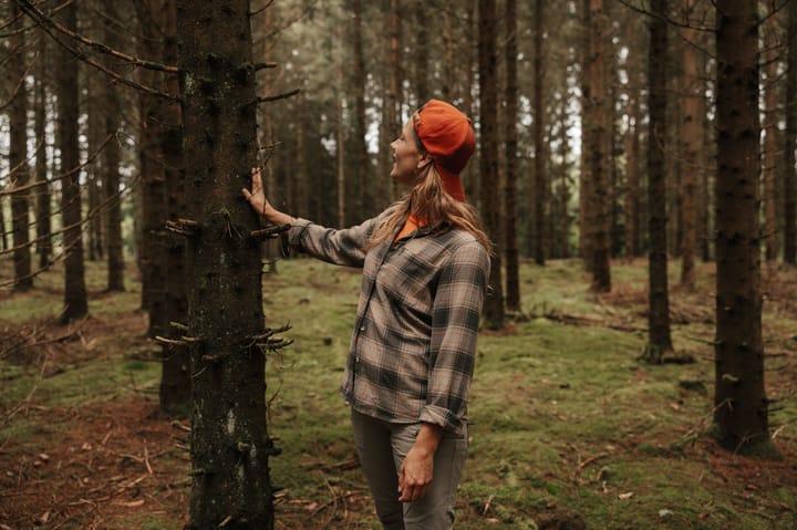 Pinewood Women's Finnveden Forest Flannel Shirt Olive/d.green Pinewood