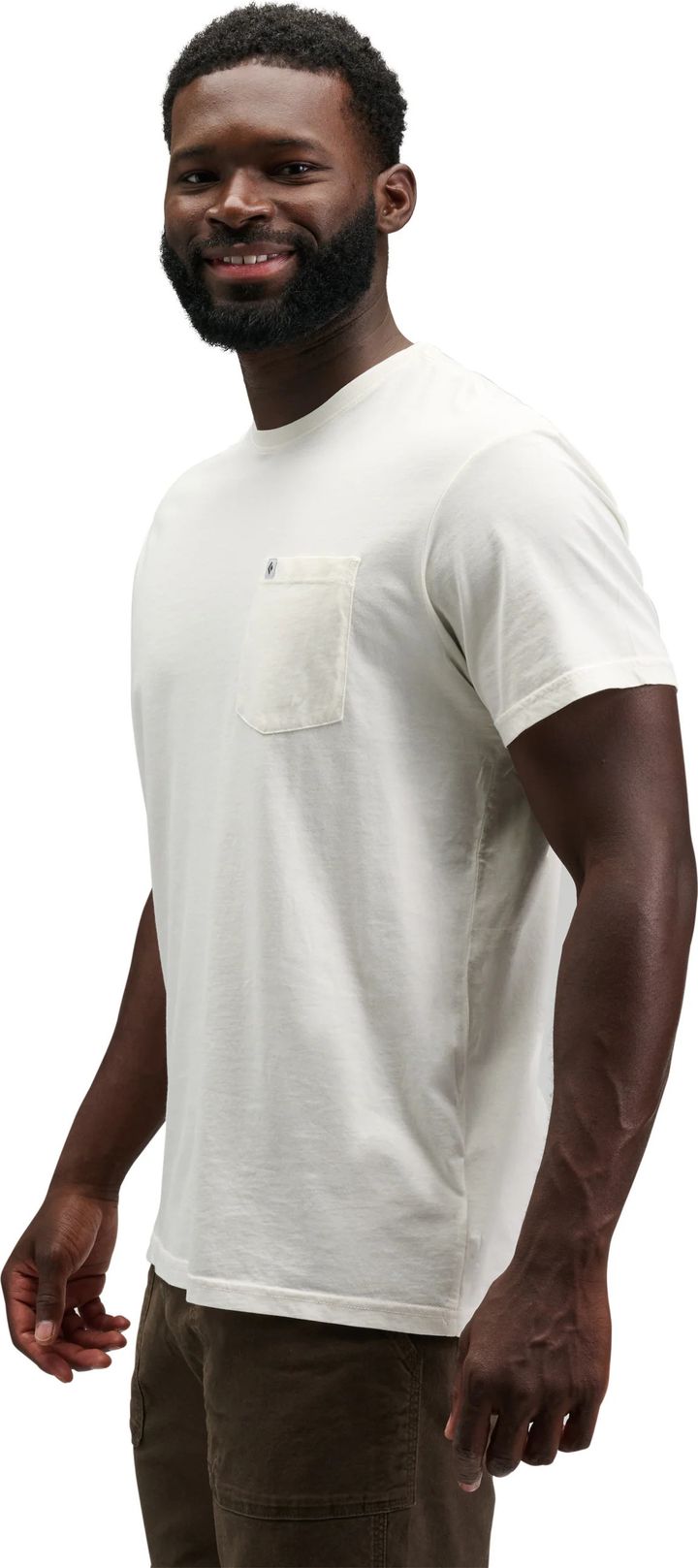 Black Diamond Men's Diamond Patch Ss Pocket Tee Off White Black Diamond