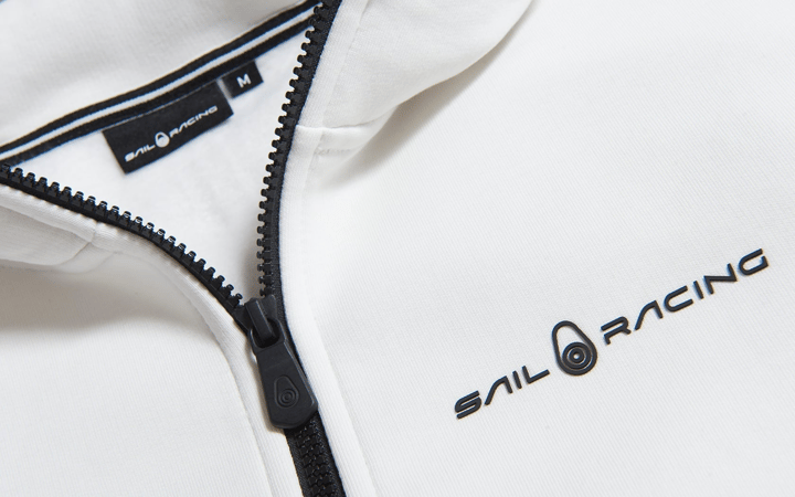 Sail Racing Men's Bowman Logo Zip Hood Storm White Sail Racing