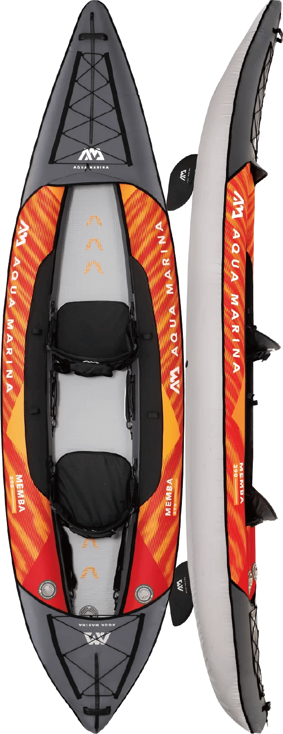 Aqua Marina Memba 390 2-Person Kayak Grey/Orange Aqua Marina Aqua Marina Memba 390 2-Person Kayak Grey/Orange Aqua Marina