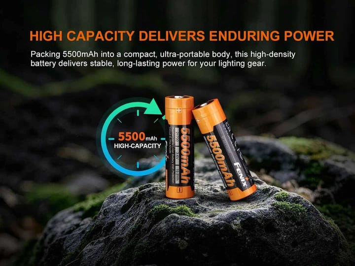 Fenix Fenix Batteri 21700 5500mah Blister Orange Fenix
