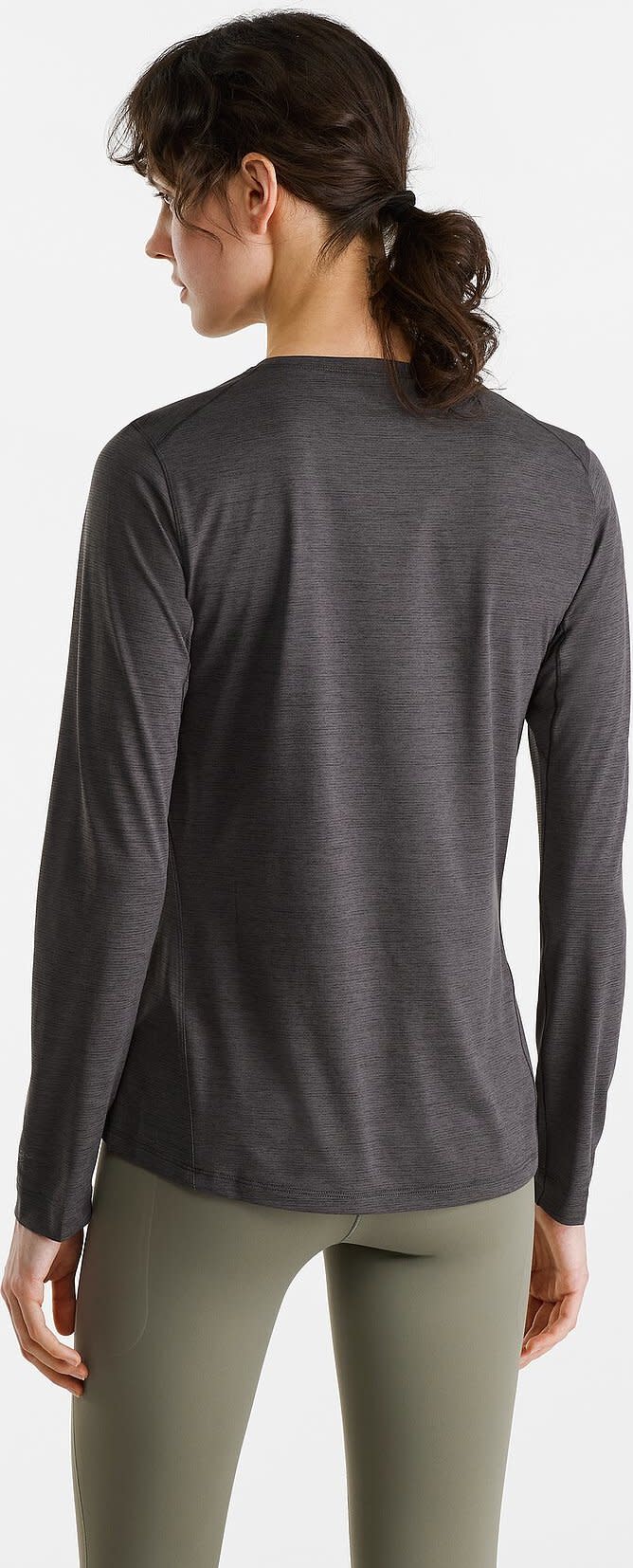 Arc'teryx Women's Taema Crew Longsleeve Black Heather Arc'teryx