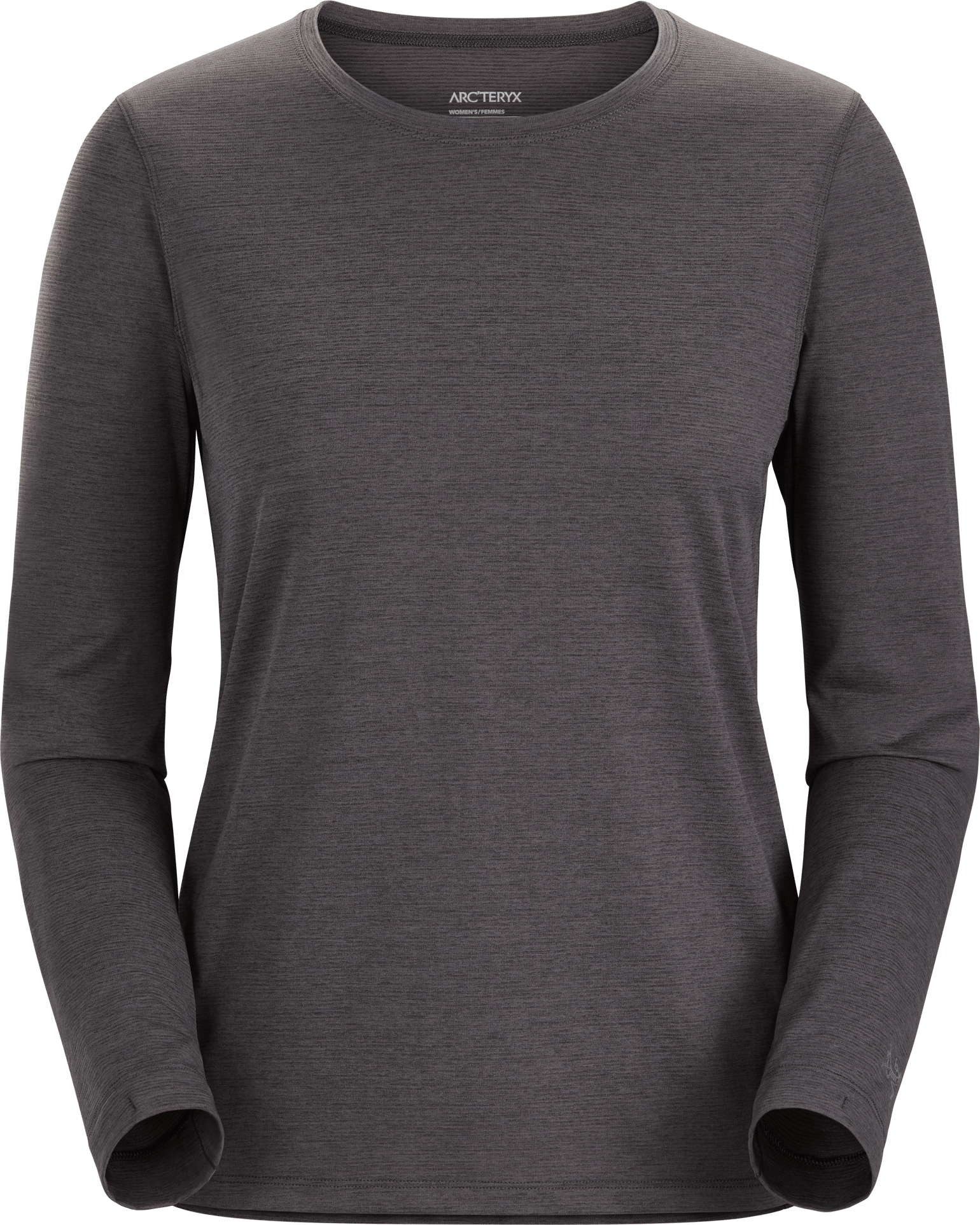 Women's Taema Crew LS Black Heather