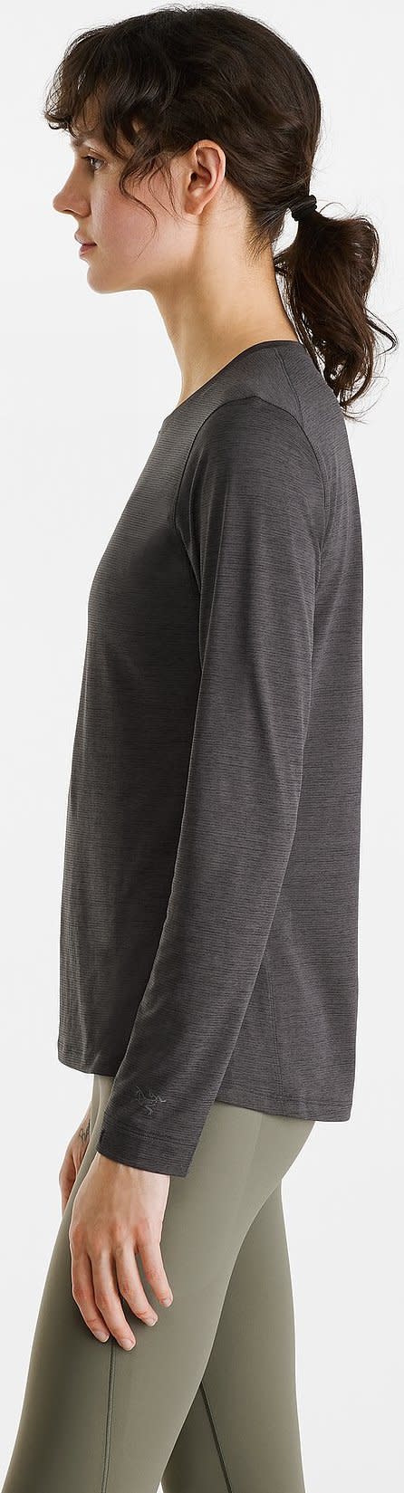 Arc'teryx Women's Taema Crew Longsleeve Black Heather | Buy Arc