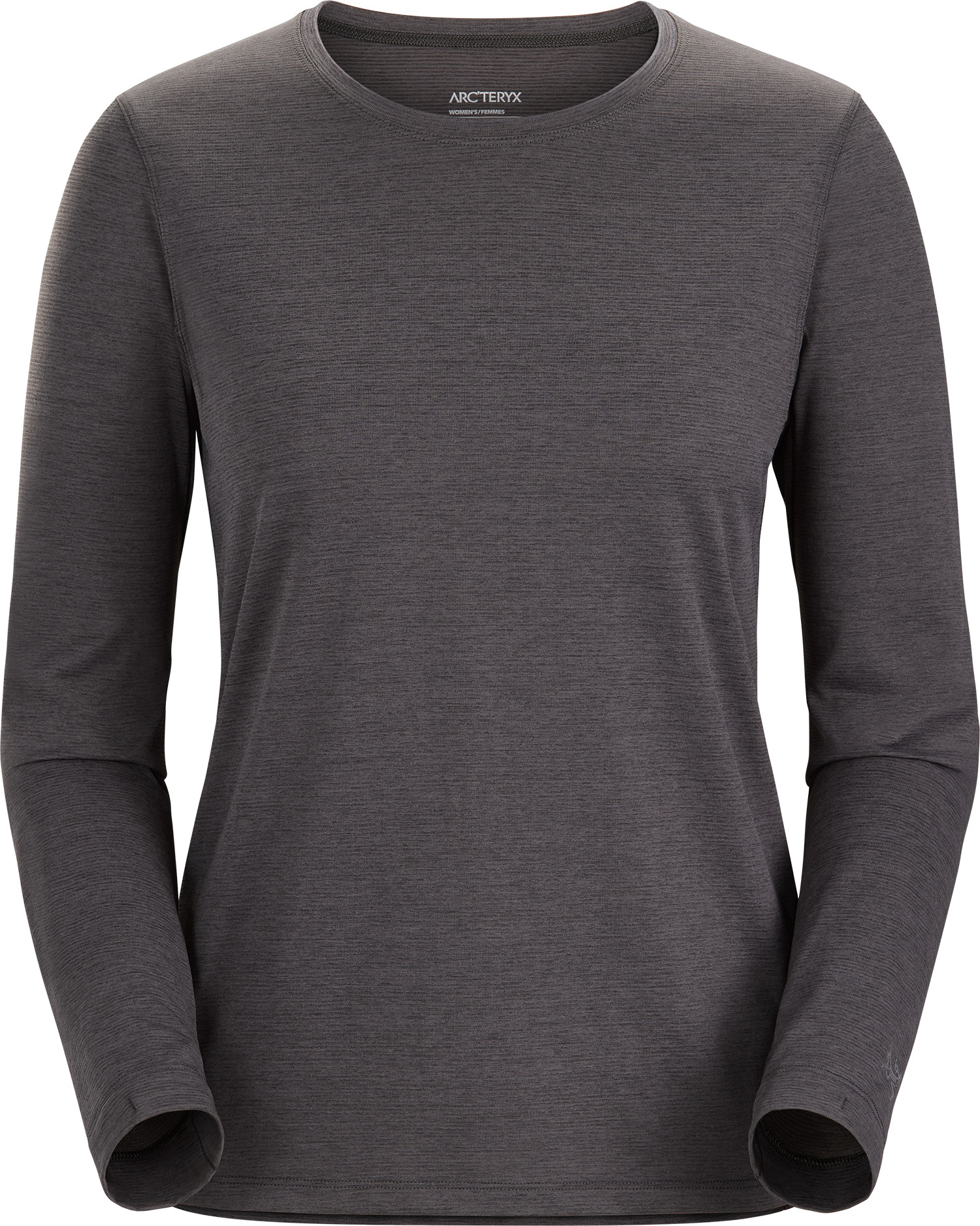 Arc'teryx Women's Taema Crew Longsleeve Black Heather Långärmade träningströjor L